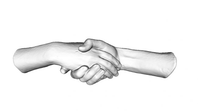 650x366 Shaking Hands Printing Model - Hand Model For Drawing
