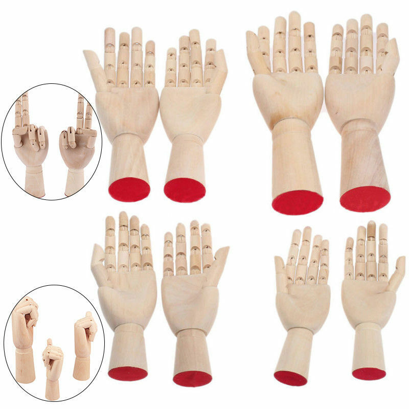 800x800 wooden art mannequin hand model for drawing sketch fingers manikin - Hand Model For Drawing