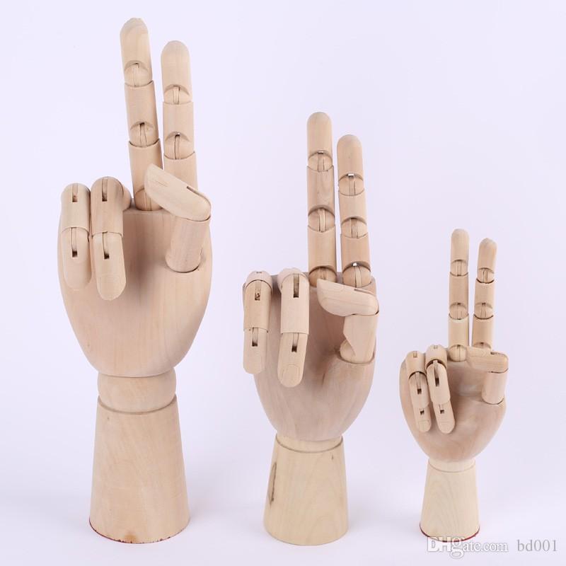 800x800 Practical Wood Hand Model With Anti Skid Bottom Hand Drawing - Hand Model For Drawing