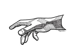 300x214 Hand Of God Drawings Fine Art America - Hand Of God Drawing