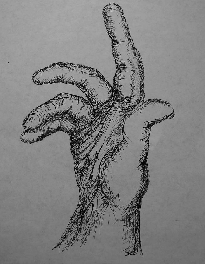 699x900 The Hand Of God Drawing - Hand Of God Drawing