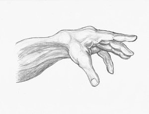 300x230 Hand Of Adam Reaching Drawing - Hand Of God Drawing