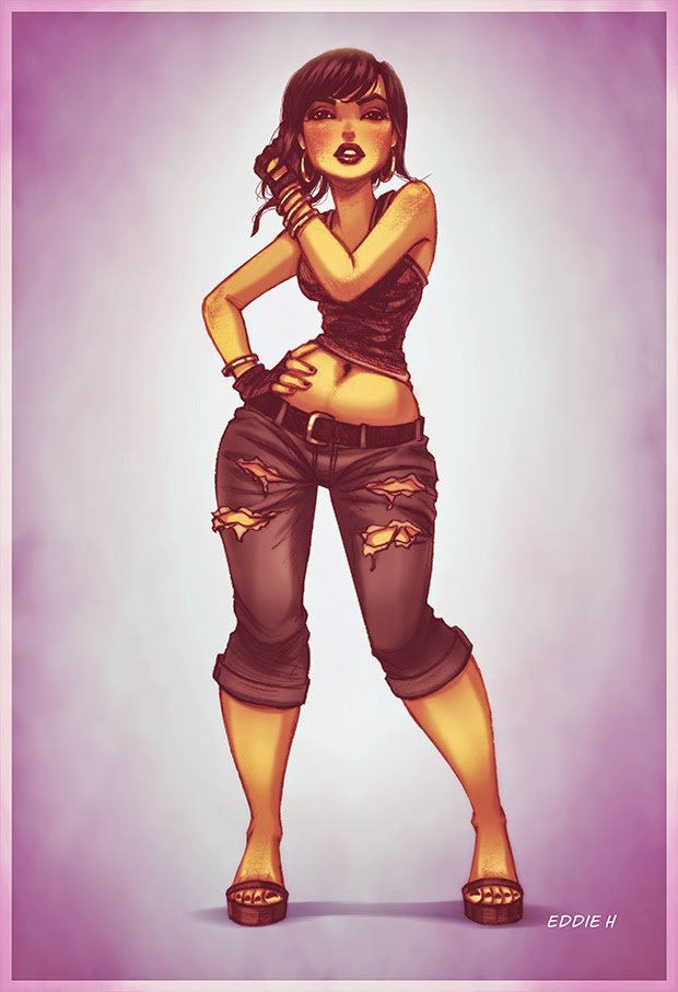 620x906 Hand On Hip Eddie Holly - Hand On Hip Drawing