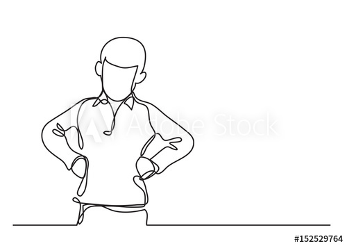 500x354 Angry Boy With Arms On Hips - Hand On Hip Drawing