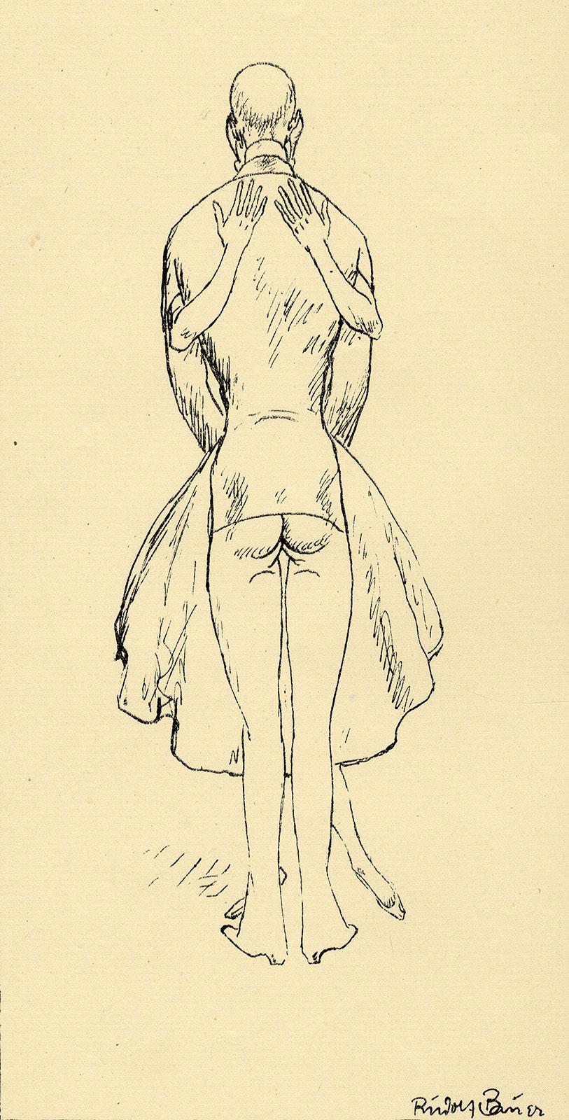 813x1600 Rudolf Bauer - Hand On Hip Pose Drawing
