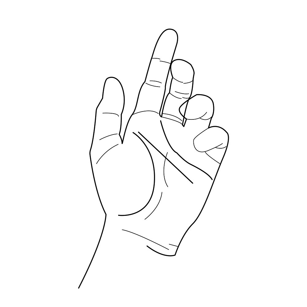 Hand Outline Drawing at Explore collection of Hand Outline Drawing