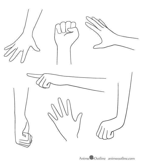 560x650 Hand Drawing Outline For Free Download - Hand Outline Drawing