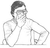 171x166 hand to face gestures - Hand Over Mouth Drawing