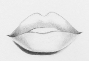 300x204 How To Draw Lips Easy Steps Rapidfireart - Hand Over Mouth Drawing