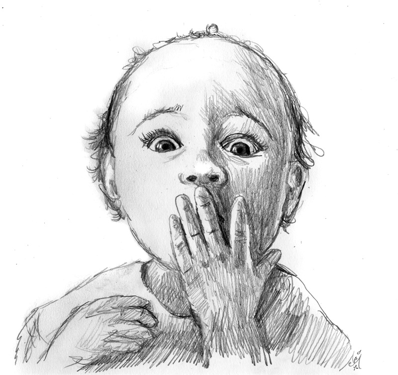Hand Over Mouth Drawing at Explore collection of