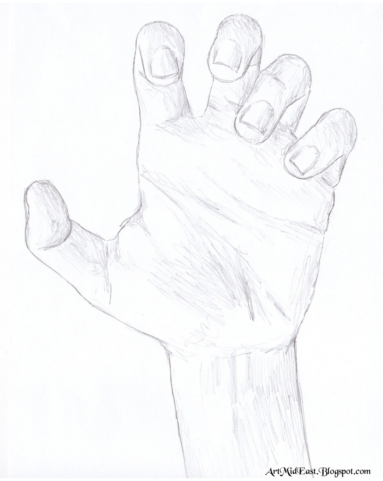 1274x1600 How To Draw A Hand Palm Up Step - Hand Palm Drawing