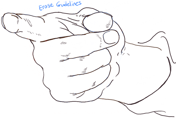 600x404 How To Draw Hands Pointing - Hand Pointing Drawing