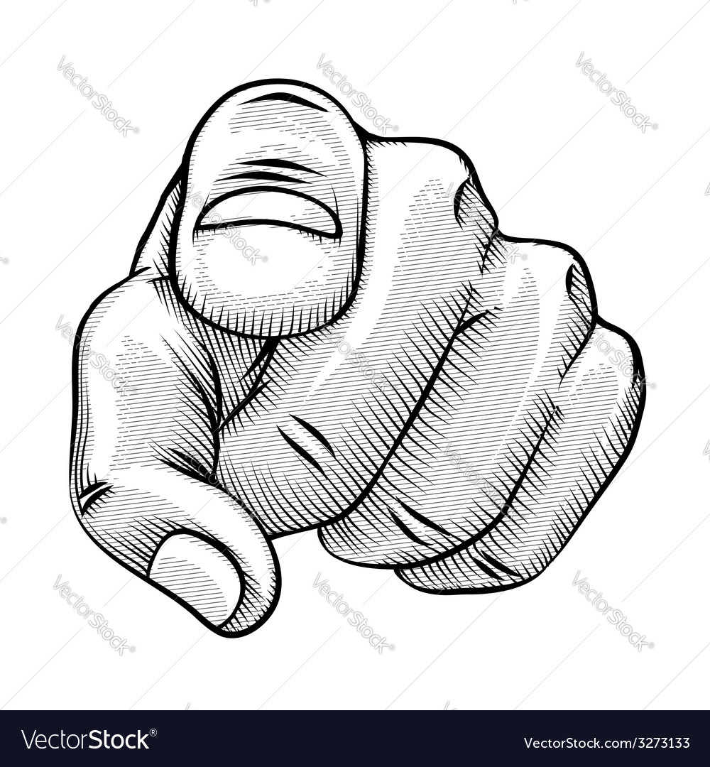 1000x1080 Pointing Finger Images - Hand Pointing Drawing