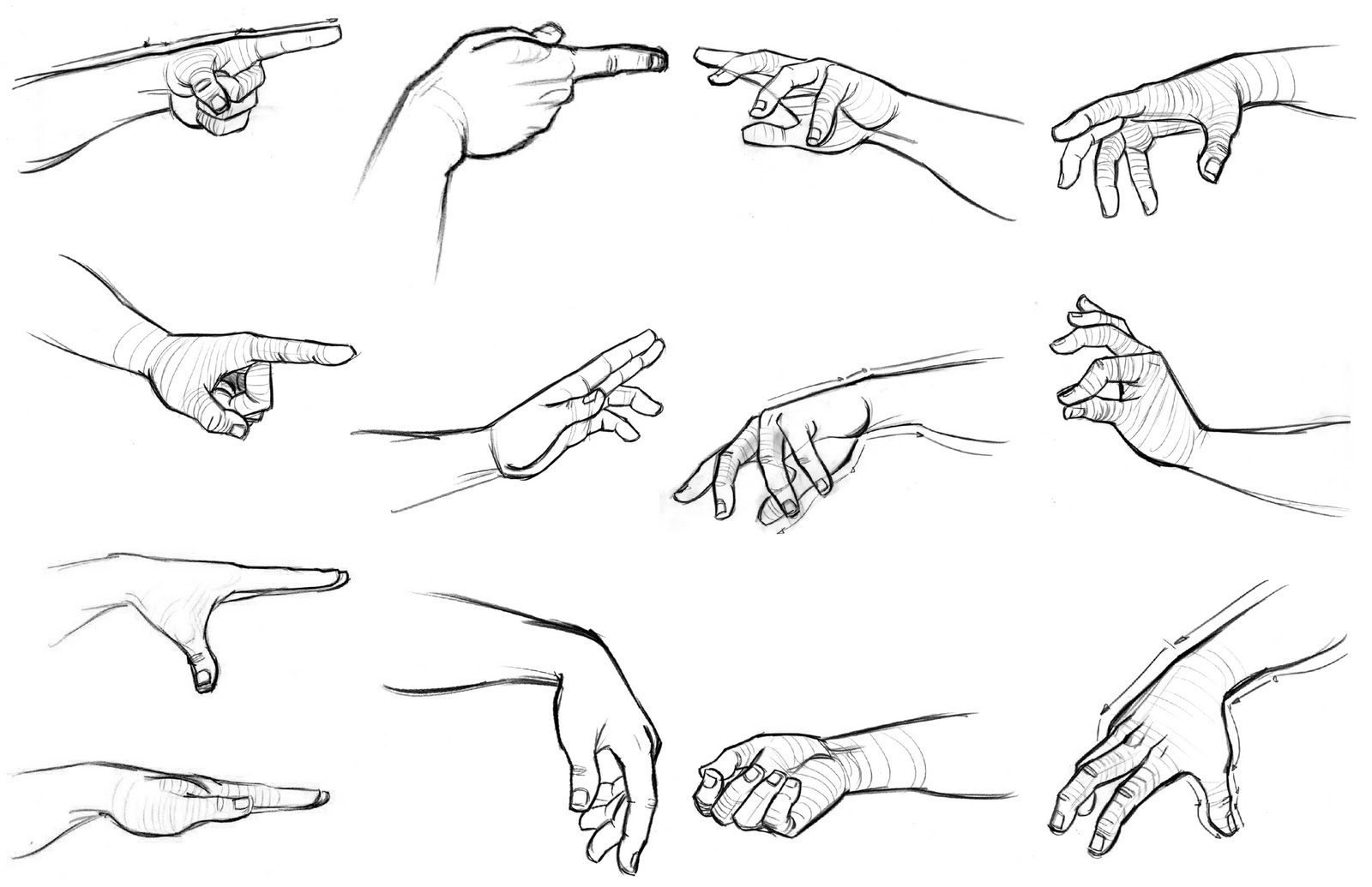 Hand Positions Drawing At Paintingvalleycom Explore