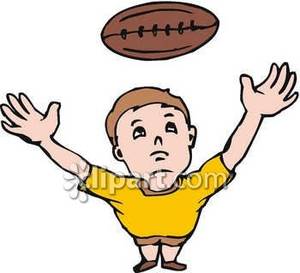 300x273 a young boy with his hands reaching out to catch a football - Hand Reaching Out Of Water Drawing