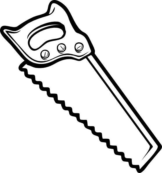 558x596 hand saw drawing saw clip art - Hand Saw Drawing