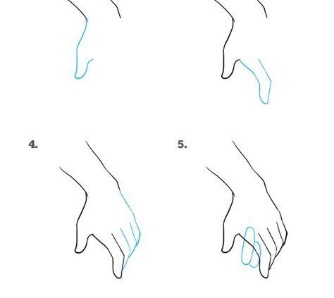474x423 Learn How To Draw Hand Holding Simple Drawing Tutorial For Kids - Hand Simple Drawing