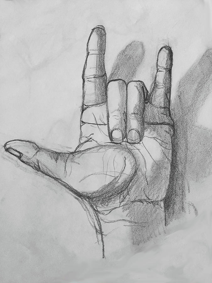 675x900 hand study drawing - Hand Study Drawing