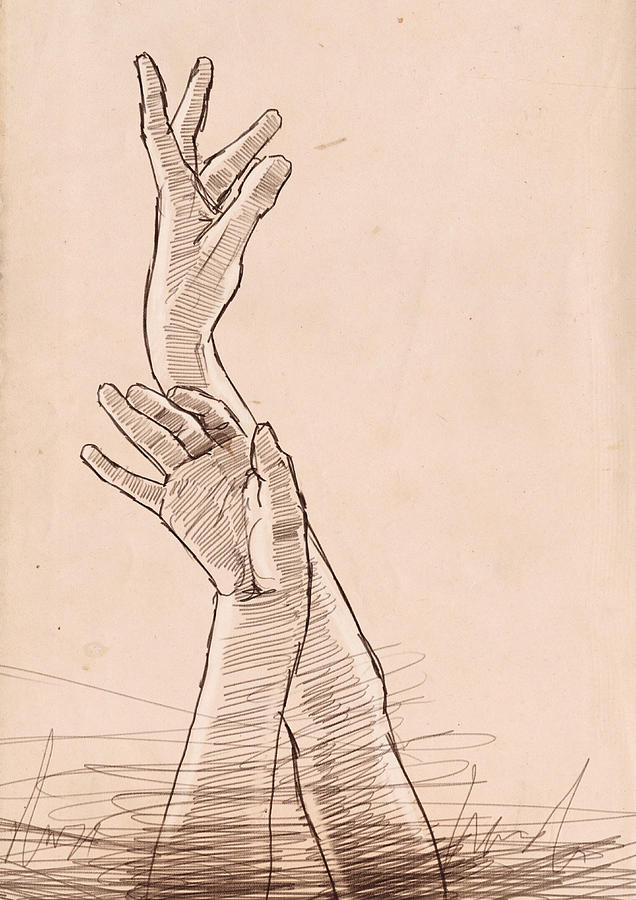 636x900 hand study drawing - Hand Study Drawing