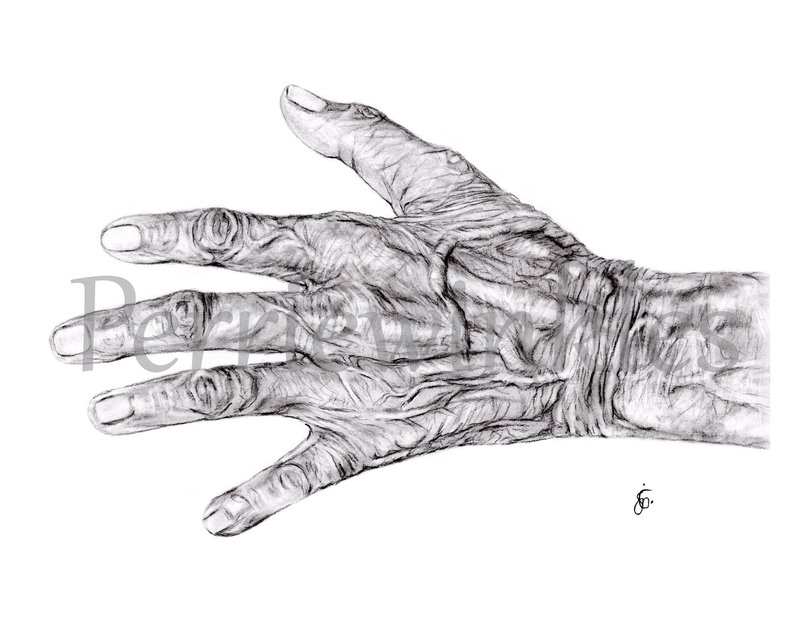 794x635 old hands hands drawing drawing of hands realistic art etsy - Hand Study Drawing