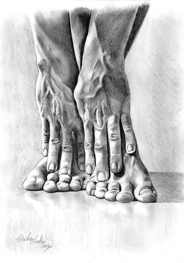 631x900 Study Of Hands And Feet Drawing - Hand Study Drawing