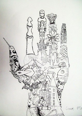 Hand Texture Drawing