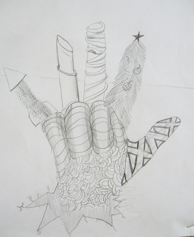 400x488 Grade - Hand Texture Drawing