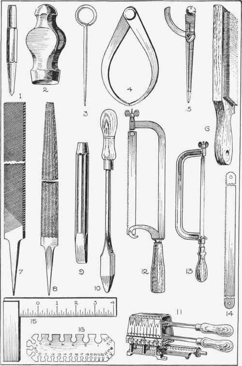 500x754 Metalworking Tools And Their Uses - Hand Tools Drawing