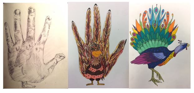 623x300 the hand turkey learning experiment shorts - Hand Turkey Drawing