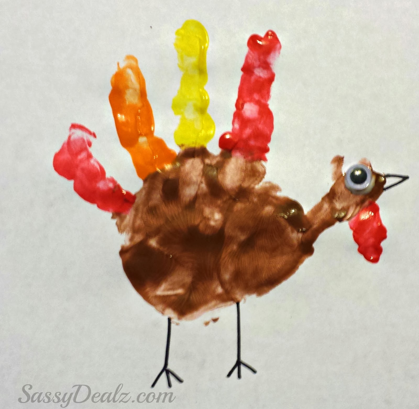 1600x1562 fingerprint handprint turkey crafts for kids on thanksgiving - Hand Turkey Drawing