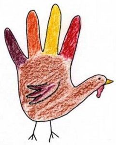 240x300 Kids Turkey Crafts Artsy, Creative, Resourceful Turkey Craft - Hand Turkey Drawing Template