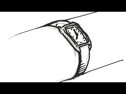 480x360 how to draw a ladies watch real easy - Hand Watch Drawing