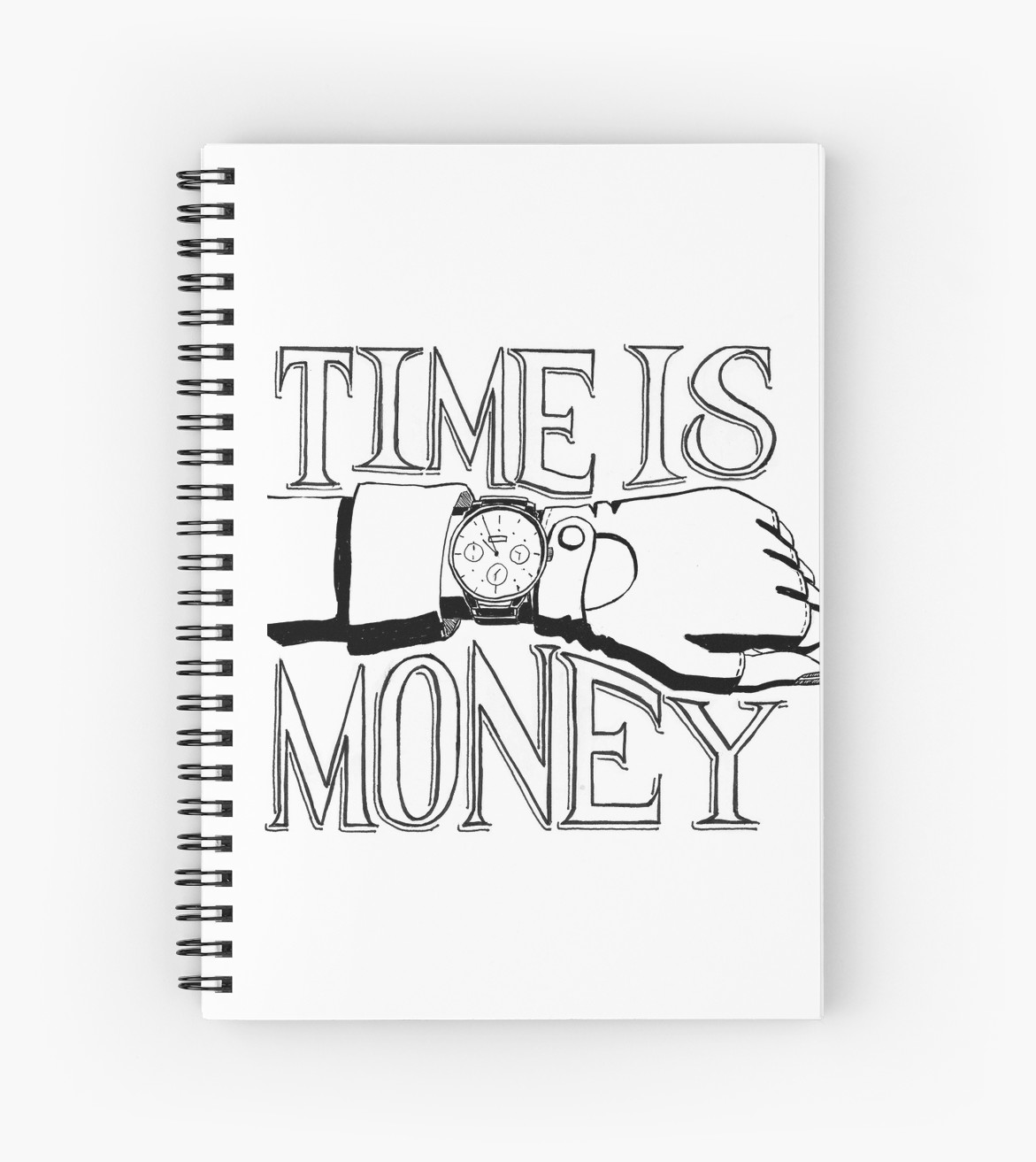 1171x1313 Time Is Money - Hand Watch Drawing