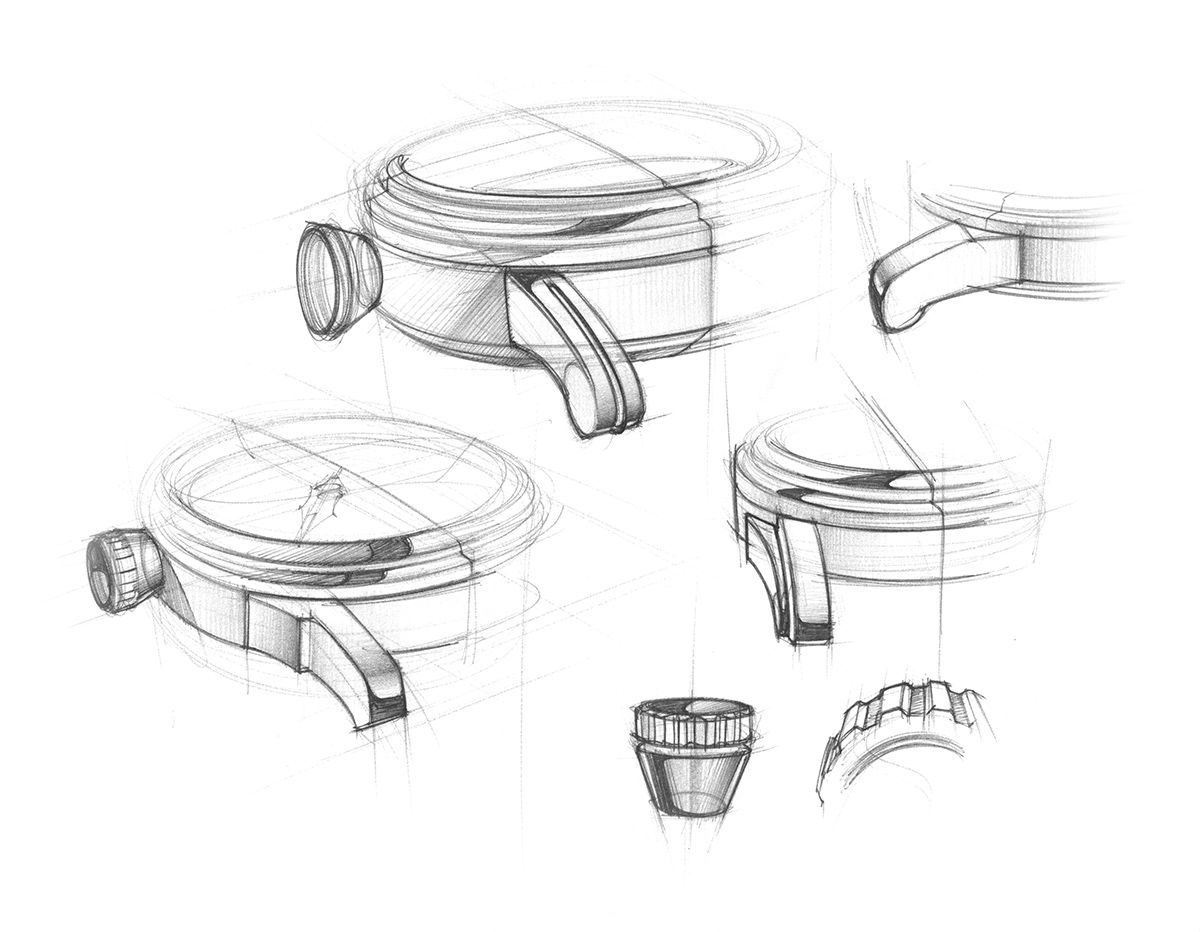 1200x932 Detroit Watch Co Pieces Start As A Hand Drawn Sketches Looking - Hand Watch Drawing