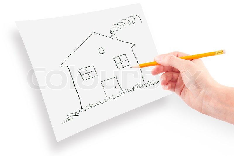 800x533 Woman's Hand With The Pencil Drawing Stock Photo Colourbox - Hand With Pencil Drawing