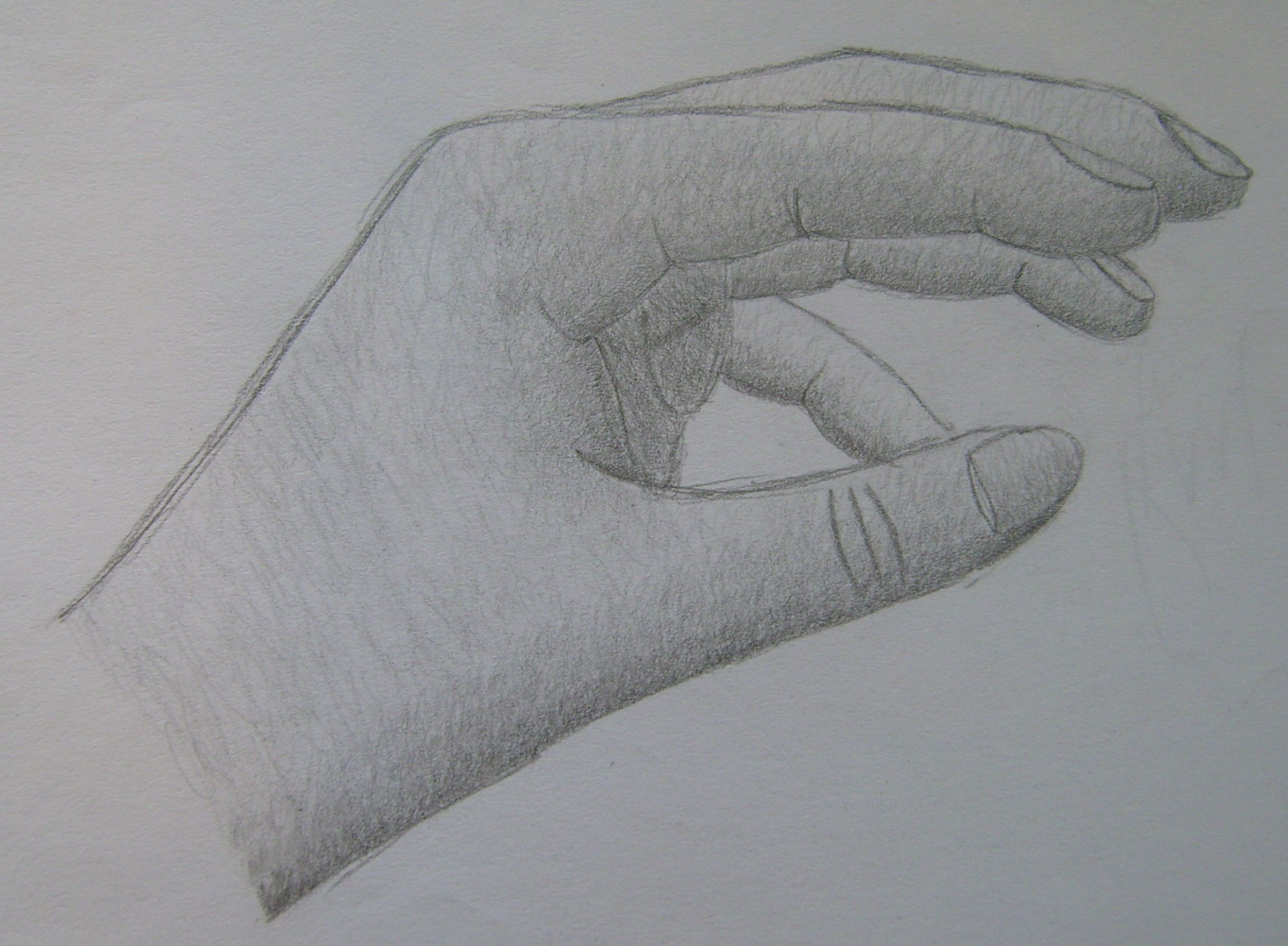 Hand With Pencil Drawing at PaintingValley.com | Explore collection of ...