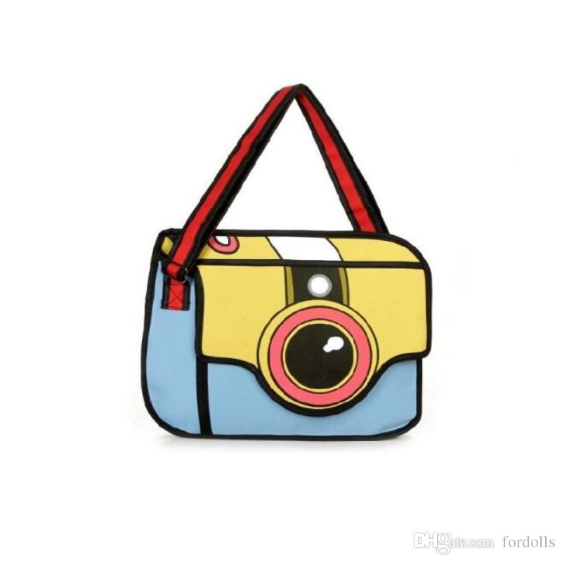 800x800 new fashion drawing cartoon paper bag comic paper backpack - Handbag Drawing