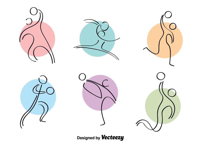 700x490 Handball Colorful Icons - Handball Drawing