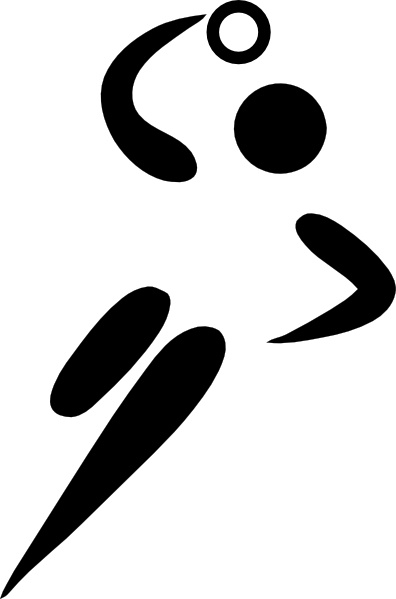 396x599 Olympic Sports Handball Pictogram Clip Art Free Vector In Open - Handball Drawing