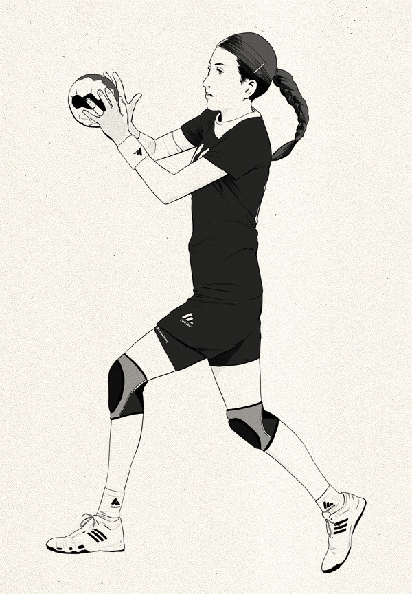 Handball Drawing at PaintingValley.com | Explore collection of Handball