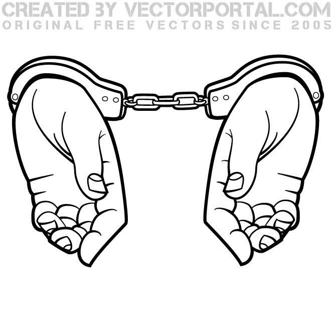 660x660 handcuffs vector free - Handcuffs Drawing