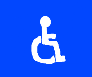 300x250 handicap sign drawing - Handicap Drawing