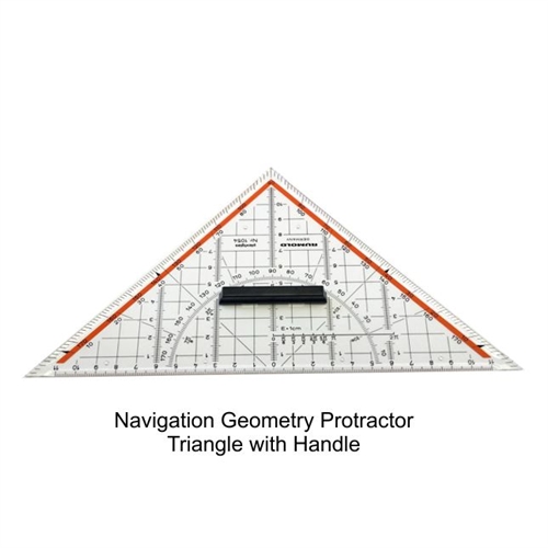 500x500 navigation geometry protractor triangle with handle, professional - Handle Drawing