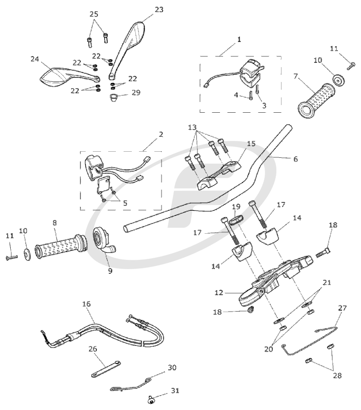 Handlebar Drawing at PaintingValley.com | Explore collection of ...