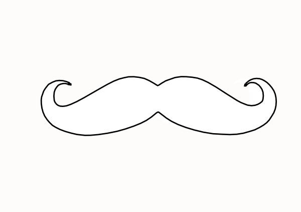 600x422 Handlebar Moustache Drawing - Handlebar Moustache Drawing