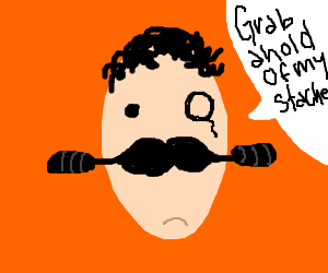 300x250 Literal Handlebar Mustache Drawing - Handlebar Moustache Drawing