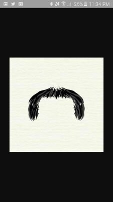225x400 Handlebar Moustache - Handlebar Mustache Drawing