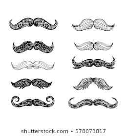 Handlebar Mustache Drawing at PaintingValley.com | Explore collection ...