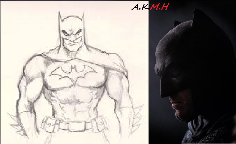 960x588 handmade drawing of batman steemit - Handmade Drawing