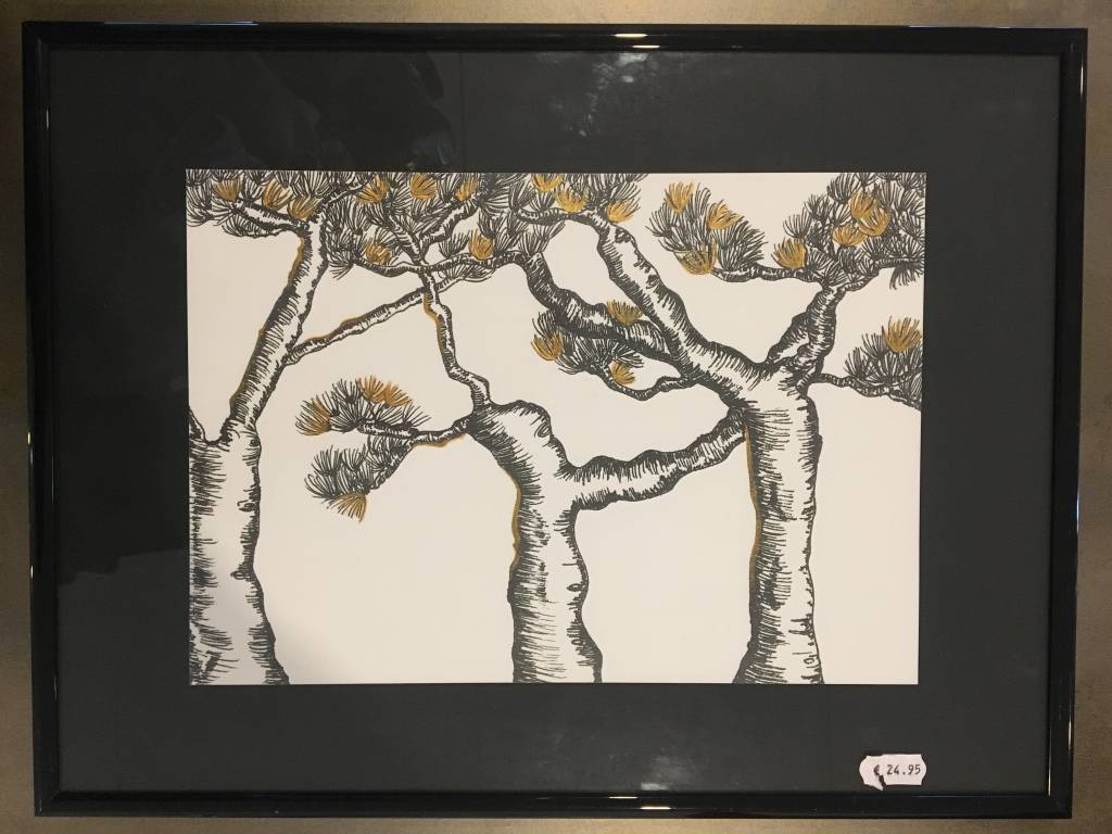 1024x768 handmade drawing tree - Handmade Drawing